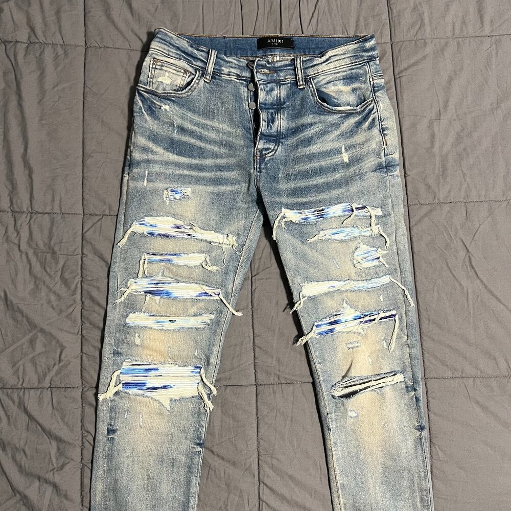AMIRI Tie Dye Thrasher Skinny Jeans Size 32